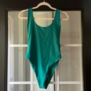 Aerie Size large Green one piece bathing suit.